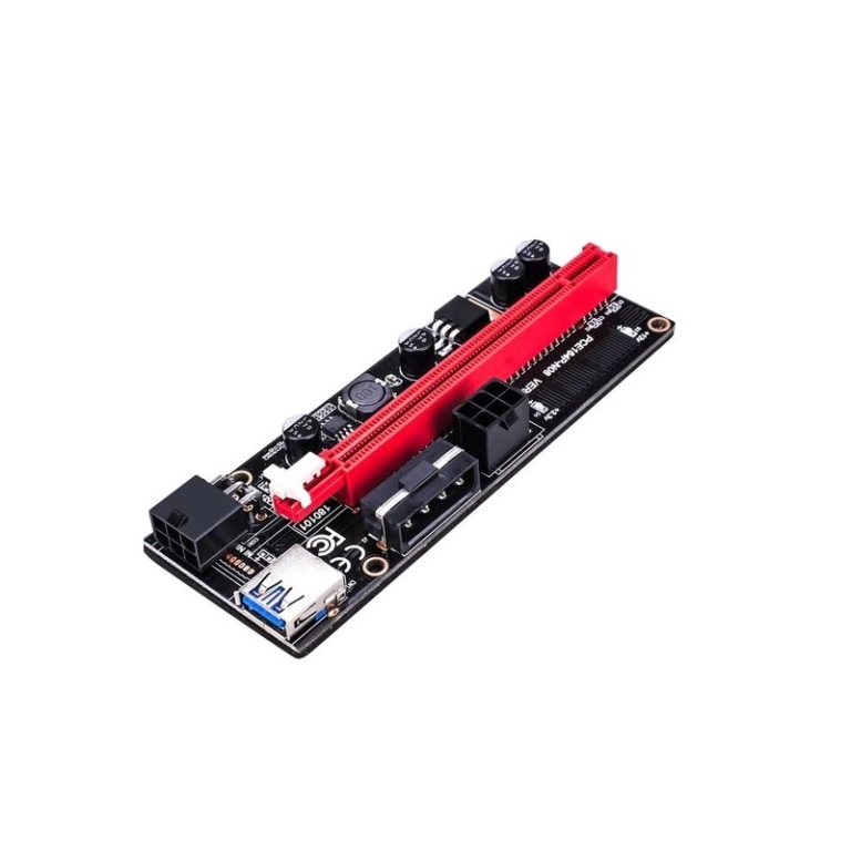 pcie x1 to x16 riser card for gpu mining ver009s with usb 3.0 cable