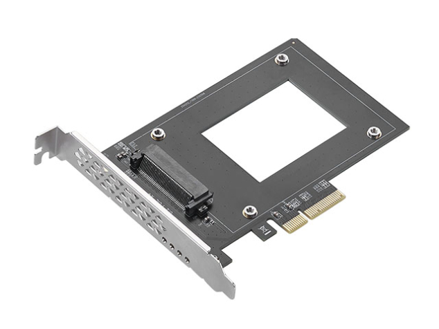 U.2 to PCIe Adapter for 2.5″ U.2 NVMe SSD – SFF-8639 – x4 PCI Express 3.1