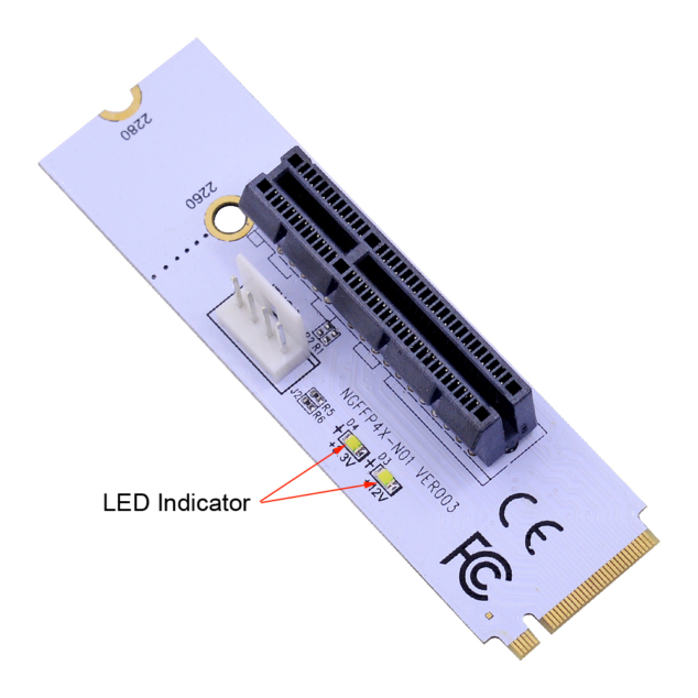 m2 to pcie adaper riser ngff