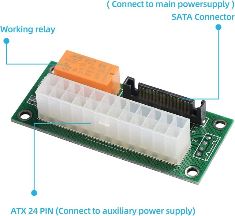 dual psu adapter power board (green, sata)