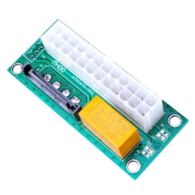 dual psu adapter power board (green, sata)
