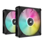 Corsair iCUE ML140 RGB Elite Premium 14cm PWM Case Fans x2