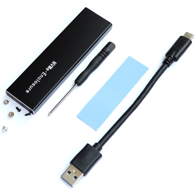 m.2 nvme pcie to usb 3.1 gen 2 (10gbps) enclosure type c, rtl9210 controller