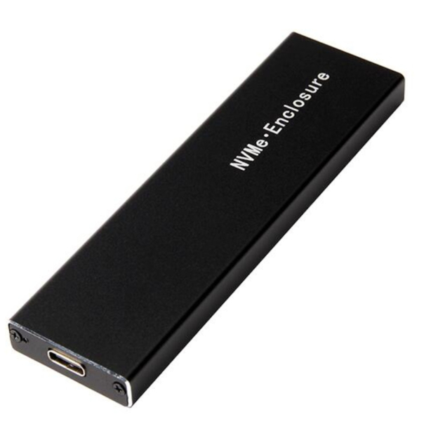 M.2 NVMe PCIe to USB 3.1 Gen 2 (10Gbps) Enclosure – Type-C, RTL9210 Controller