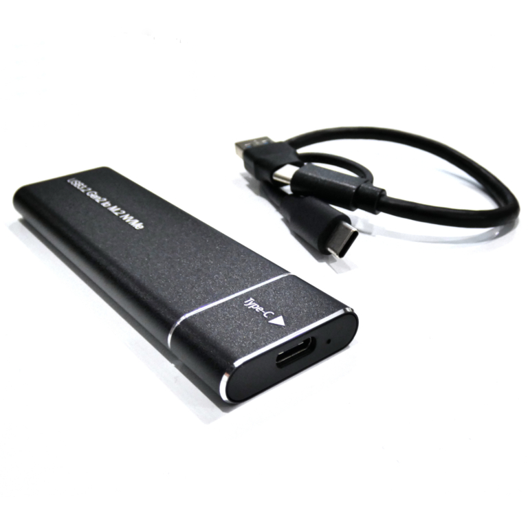 slim m.2 nvme pcie to usb 3.0 3.1 3.2 gen 2 (10gbps) enclosure type c, rtl9210 controller