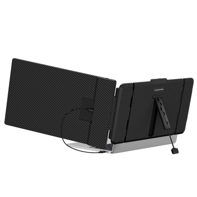 XtendView 14″ Laptop Screen Extender – USB-C/HDMI Portable Dual Monitor