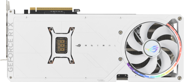 Asus ROG ASTRAL RTX5080 White OC, PCIe5, 16GB DDR7, Quad Fan, 2 HDMI, 3 DP, 2790MHz Clock, RGB Lighting, Overclocked