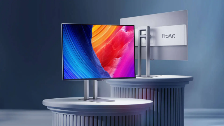 asus 31.5" proart display oled 4k uhd professional monitor (pa32ucdm), qd oled, ultra slim, 3840 x 2160, 0.1ms, 240hz, thunderbolt , vesa