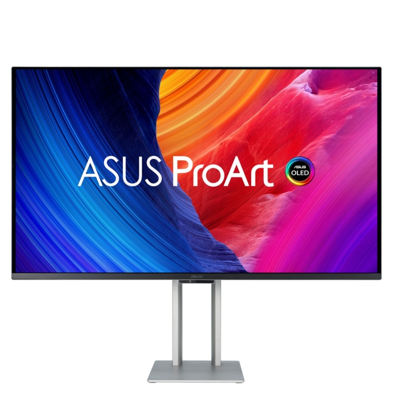asus 31.5" proart display oled 4k uhd professional monitor (pa32ucdm), qd oled, ultra slim, 3840 x 2160, 0.1ms, 240hz, thunderbolt , vesa