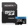 adata adata 256gb premier microsdxc card with sd adapter uhs i class 10 a1 app performance 85mbs