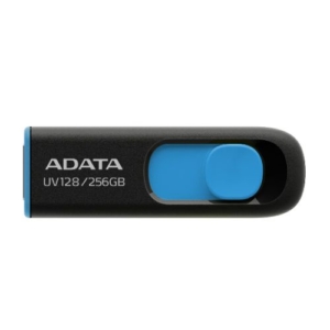 Read more about the article ADATA 256GB UV128 USB 3.0 Memory Pen, Retractable, Capless, Black & Blue