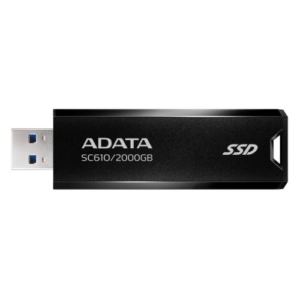 Read more about the article Adata SC610 2TB Pocket Size External SSD, USB 3.2 Gen2 Type-A, Capless Retractable Design, Key Ring