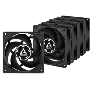 Read more about the article ARCTIC P8 80mm Pressure Optimised PWM PST Case Fan w/ Cable Splitter (5 Pack), Black, Fluid Dynamic, 200-3000 RPM, Value Pack