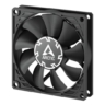 arctic arctic p8 slim 80mm pwm pst case fan w cable splitter black fluid dynamic 300 3000 rpm