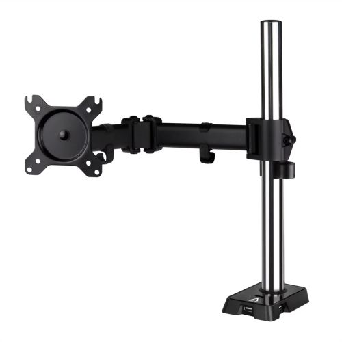 ARCTIC Z1 Gen 3 Single Monitor Arm with 4-Port USB 2.0 Hub, up to 43″ Monitors / 49″ Ultrawide, 180° Swivel, 360° Rotation