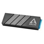 arctic m2 pro black m 2 ssd heatsink for single double sided m 2 2280 modules thermal pads included