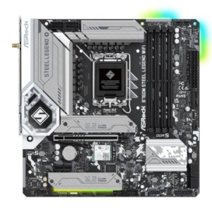 Read more about the article Asrock B760M STEEL LEGEND WIFI, Intel B760, 1700, Micro ATX, 4 DDR5, HDMI, DP, eDP, Wi-Fi 6E, 2.5G LAN, PCIe5, 3x M.2, RGB