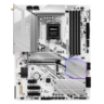 asrock asrock z890 pro rs wifi white intel z890 1851 atx 4 ddr5 hdmi dp 2 tb4 wi fi 6e 25g lan rgb 4x m2