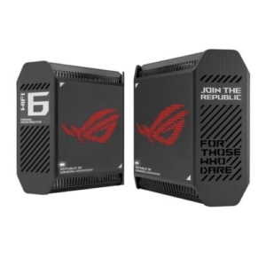 Read more about the article Asus (GT6 2-Pack Black) ROG Rapture AX10000 Tri-Band Gaming Mesh Wi-Fi 6 System, 2.5G LAN, AiMesh, RangeBoost Plus, AiProtection Pro, RGB