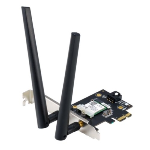 Read more about the article Asus (PCE-AX1800) AX1800 Wireless Dual Band PCI Express Wi-Fi 6 Adapter, Bluetooth 5.2, WPA3, OFDMA & MU-MIMO, Low Profile Bracket Included