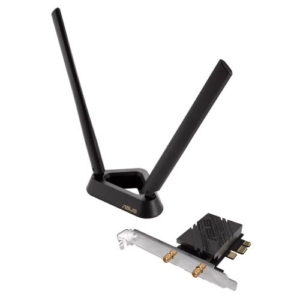 Read more about the article Asus (PCE-BE92BT) BE9400 Wi-Fi 7 Tri-Band PCI Express Adapter, Bluetooth 5.4, WPA3, External Base/Antennas *Compatible with lntel Motherboards Only*