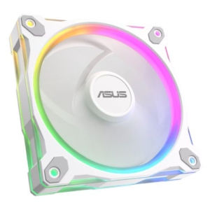 Read more about the article Asus Prime MR120 ARGB 120mm PWM Case Fan, Sleeve Bearing, 28mm Frame, Dual-Sided Lighting, 1600 RPM, White