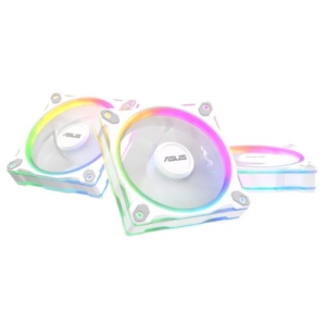 Read more about the article Asus Prime MR120 ARGB Reverse Blade 120mm PWM Case Fans (3 Pack), Sleeve Bearing, 28mm Frame, Dual-Sided Lighting, 1600 RPM, White