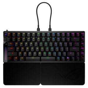 Read more about the article Asus ROG FALCATA Compact 75% Split RGB Gaming Keyboard, Wireless/Btooth/USB, Magnetic Switches, Rapid Trigger, Multi-Function Wheel, Black