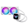 asus asus tuf gaming lc iii 240 argb liquid cpu cooler 240mm radiator argb logo 2x argb pwm fans white