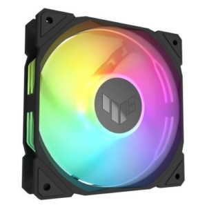 Read more about the article Asus TUF Gaming TR120 ARGB Reverse Blade 120mm PWM Case Fan, Hydraulic Bearing, 28mm Frame, Double-layer LED Matrix Design, 2000 RPM, Black