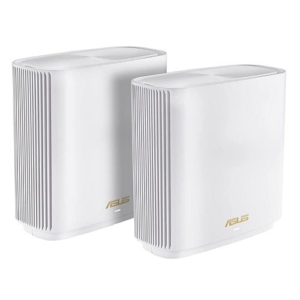Read more about the article Asus (ZenWiFi XT9) AX7800 Tri-Band Wi-Fi 6 Mesh System, 2 Pack, 160MHz Bandwidth, 2.5G WAN, USB, Parental Controls, White