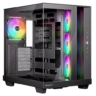 bequiet be quiet light base 500 lx argb gaming case w glass front side atx 4x argb fans argb hub usb c 10g