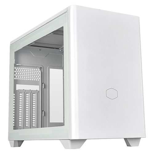 Cooler Master MasterBox NR200P V2 Case w/ Glass or Mesh Side, Mini ITX, Requires SFX/SFX-L PSU, 1x Fan, USB-C, 356mm GPU & 280mm Radiator Support, Whi