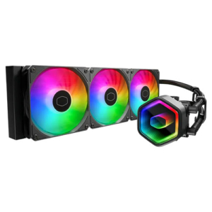Read more about the article Cooler Master MasterLiquid 360 Core II 360mm ARGB Liquid CPU Cooler, Dual Chamber Pump w/ Infinity Mirror, Black