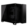 corsair corsair 2500x dual chamber gaming case w glass side front micro atx mesh panels usb c asus btf comp