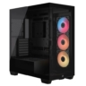 corsair corsair 3500x rs r argb gaming case w glass side front e atx 3x reverse argb fans usb c asus btf co