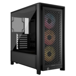 Read more about the article Corsair FRAME 4000D RS ARGB Modular Gaming Case w/ Glass Side, E-ATX, 3x ARGB Fans, InfiniRail Fan Mounting, USB-C, Asus BTF Compatible, Black