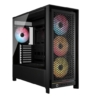 corsair corsair frame 5000d rs modular gaming case w glass side e atx 4x argb fans infinirail fan mounting u