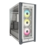 corsair corsair icue 5000x rgb gaming case w 4x tempered glass panels e atx 3 x airguide rgb fans lighting n