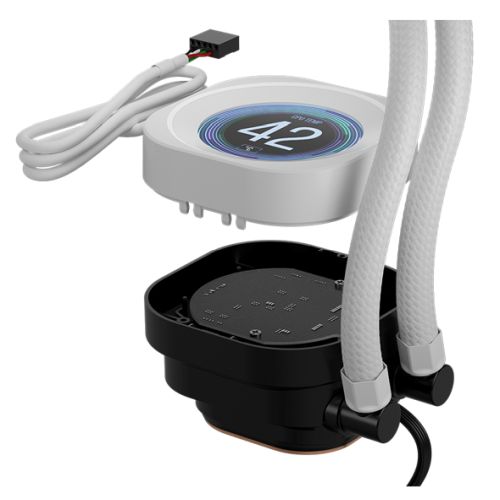 Corsair NAUTILUS RS LCD Module, Customisable 2.1″ IPS LCD Screen, iCUE, White *For Corsair NAUTILUS RS & NAUTILUS RS ARGB CPU Coolers Only*