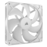corsair corsair rs120 pwm 120mm case fan magnetic dome bearing daisy chain 4 pin 2100 rpm airguide tech whit