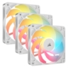 corsair corsair rs120 r argb 120mm pwm reverse blade rgb case fans 3 pack 8 rgb leds daisy chain magnetic do