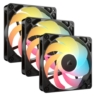 corsair corsair rs120 r argb 120mm pwm reverse blade rgb case fans 3 pack 8 rgb leds daisy chain magnetic do