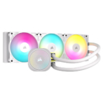 corsair nautilus 360 rs argb liquid cpu cooler rs120 argb magnetic dome fans rgb pump daisy chain connections white 1