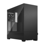 fractal design pop silent black tg gaming case w clear glass window atx sound damping steel foam 3 fans