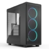 fractal fractal design epoch black rgb tg light case w light tint window atx 3x momentum rgb fans mesh top 