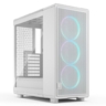 fractal fractal design epoch white rgb tg clear case w clear window atx 3x momentum rgb fans mesh top front