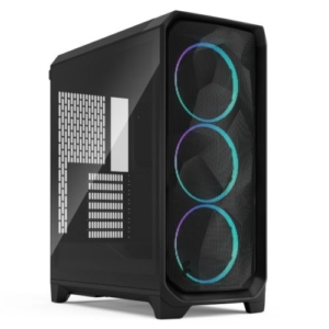 Read more about the article Fractal Design Meshify 3 (Black RGB TG Light) Gaming Case w/ Light Tint Window, E-ATX, Mesh Front, 3x RGB Fans, USB-C 20Gbps