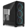 fractal fractal design meshify 3 xl black rgb tg light case w light tint window e atx mesh front 3x rgb fans