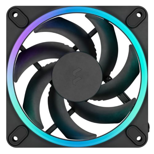 Fractal Design Momentum 12 ARGB 120mm PWM Case Fan, 16 LEDs, FDB Bearing, 350-2200 RPM, 8-pin Connector, Black